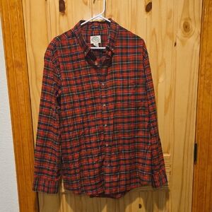 St. John's Bay Red and Black Checkered Shirt